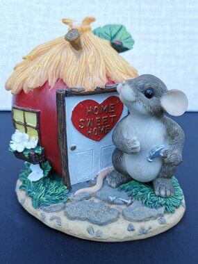 Fitz & Floyd Charming Tails Home Where Heart Is Figurine Mice Mouse Big Apple